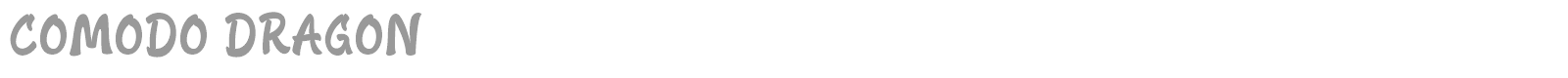 Comodo Dragon font preview